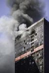 BELGIQUE - INCENDIE DANS UNE DES TOURS DU WTC  - FIRE IN ONE OF THE WTC TOWERS