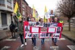 BELGIUM CHARLEROI : PROTESTATION ORGANISATION KURDE D’INCENDIE CRIMINEL | PROTEST ACTION CRIMINAL FIRE KURDISH ORGANISATION