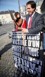 BELGIUM - DEMONSTRATION OF SUPPORT FOR LAURENT LOUIS (MLD)