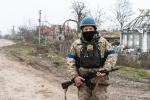 UKRAINE - VELIKA OLEKSANDRIVKA DETRUIT PAR LES COMBATS - VELIKA OLEKSANDRIVKA DESTROYED BY FIGHTING