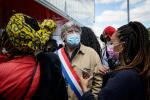 FRANCE - DEMONSTRATION IN SUPPORT OF ASSA TRAORE DURING HER TRIAL FOR DEFAMATION