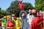 BELGIUM BRUSSELS : RETOUR DES RED DEVILS EN BUS OUVERT SOUS ESCORTE POLICIERE | RETURN OF THE RED DEVILS BY BUS OPEN UNDER POLICE ESCORT