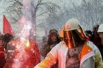 FRANCE ARCELORMITTAL WORKERS PROTEST IN STRASBOURG