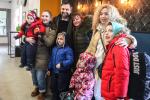 BELGIQUE : LIEGE LES PREMIERS UKRAINIENS PRIS EN CHARGE PAR DES FAMILLES BELGE - THE FIRST UKRAINIANS CARED FOR BY BELGIAN FAMILIES