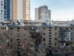 UKRAINE:  BOMBARDEMENT DANS LA PERIPHERIE DE KIEV (KiiV) - BOMBING IN THE KIEV PERIPHERY (KiiV)