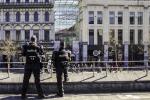 BELGIUM : LIEGE IMPORTANT DEPLOIEMENT DES FORCES DE L'ORDRE - IMPORTANT DEPLOYMENT OF LAW ENFORCEMENT