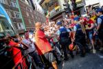 BELGIUM BRUSSELS : RETOUR DES RED DEVILS EN BUS OUVERT SOUS ESCORTE POLICIERE | RETURN OF THE RED DEVILS BY BUS OPEN UNDER POLICE ESCORT