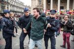 BELGIUM BRUXELLES PLACE DE LA BOURSE PROTESTATIONS | BRUSSELS PLACE DE LA BOURSE PROTESTS
