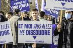 FRANCE : PARIS MANIFESTATION CONTRE LA DISSOLUTION DE GENERATION IDENDITAIRE  - PROTEST AGAINST THE DISSOLUTION OF GENERATION IDENDITAIRE