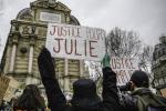 FRANCE : PARIS MANIFESTATION POUR RECLAMER LA JUSTICE POUR JULIE - PROTEST TO DEMAND JUSTICE FOR JULIE