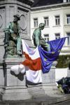 BELGIQUE - BRUSSELSVETLANA TIKHANOVSKAÏA POUR RECLAMER LE SOUTIEN DE L'UE - SVETLANA TIKHANOVSKAYA TO DEMAND EU SUPPORT