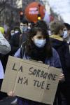 FRANCE : PARIS MANIFESTATION DES DIFFICULTES ECONOMIQUES ET CULTURELLE - MANIFESTATION OF ECONOMIC AND CULTURAL DIFFICULTIES