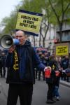 FRANCE : PARIS - RASSEMBLEMENT POUR DES SALAIRES ET PENSIONS PLUS ELEVEES - RALLY FOR HIGHER SALARIES AND PENSIONS