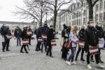 BELGIUM : MANIFESTATION DE 100 RESTAURATEURS A LIEGE - GATHERING OF 100 RESTAURATEURS IN LIEGE