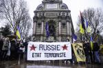 FRANCE : MANIFESTATION CONTRE LA RUSSIE A PARIS |  ANTI RUSSIAN DEMONSTRATION  IN PARIS